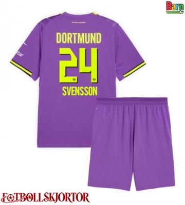 Borussia Dortmund Daniel Svensson #24 Tredje Kläder Barn 2026-27 Kortärmad (+ Korta byxor)